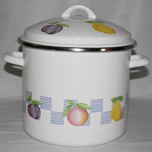 PFALTZGRAFF "HOPSCOTCH" 8 QT. PASTA SET PORCELAIN ENAMEL ON STEEL-NEW IN BOX - Picture 7 of 9